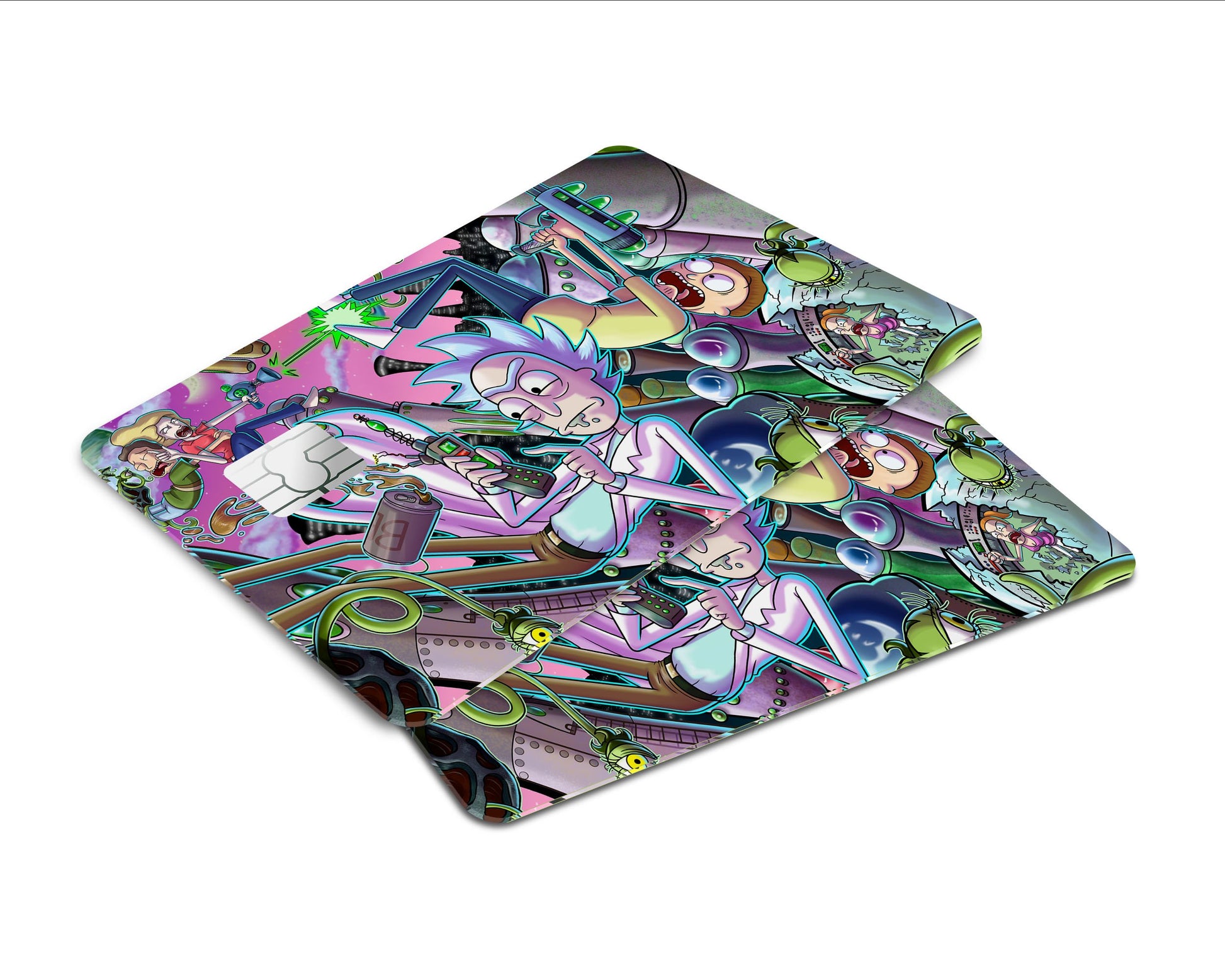rick and morty pokemon cards Rick and Morty - Credit Card Skin - Fam