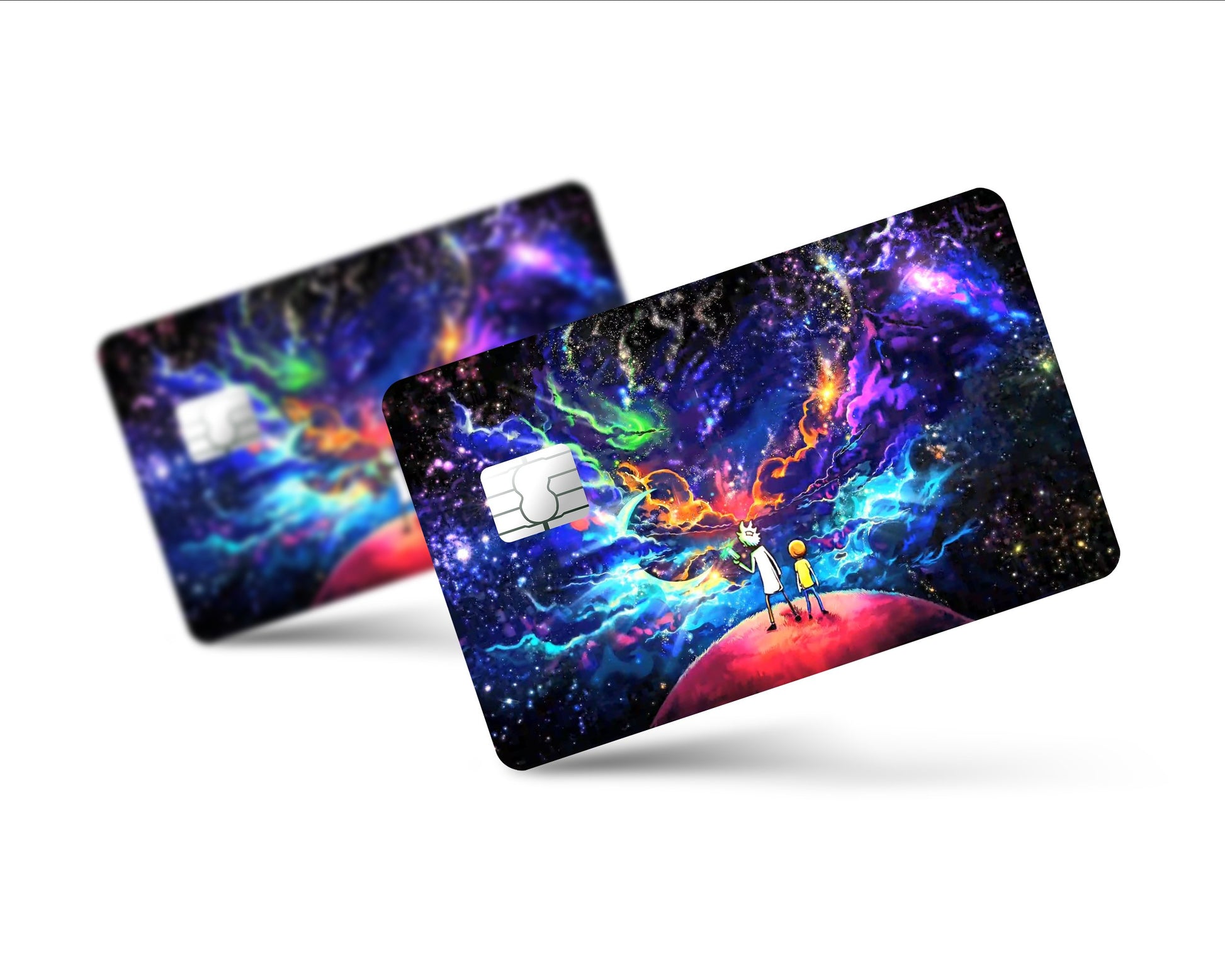Anime Town Creations Credit Card Rick and Morty Galaxy Full Skins - Pop culture Rick and Morty Skin