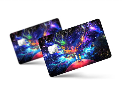 Anime Town Creations Credit Card Rick and Morty Galaxy Full Skins - Pop culture Rick and Morty Skin