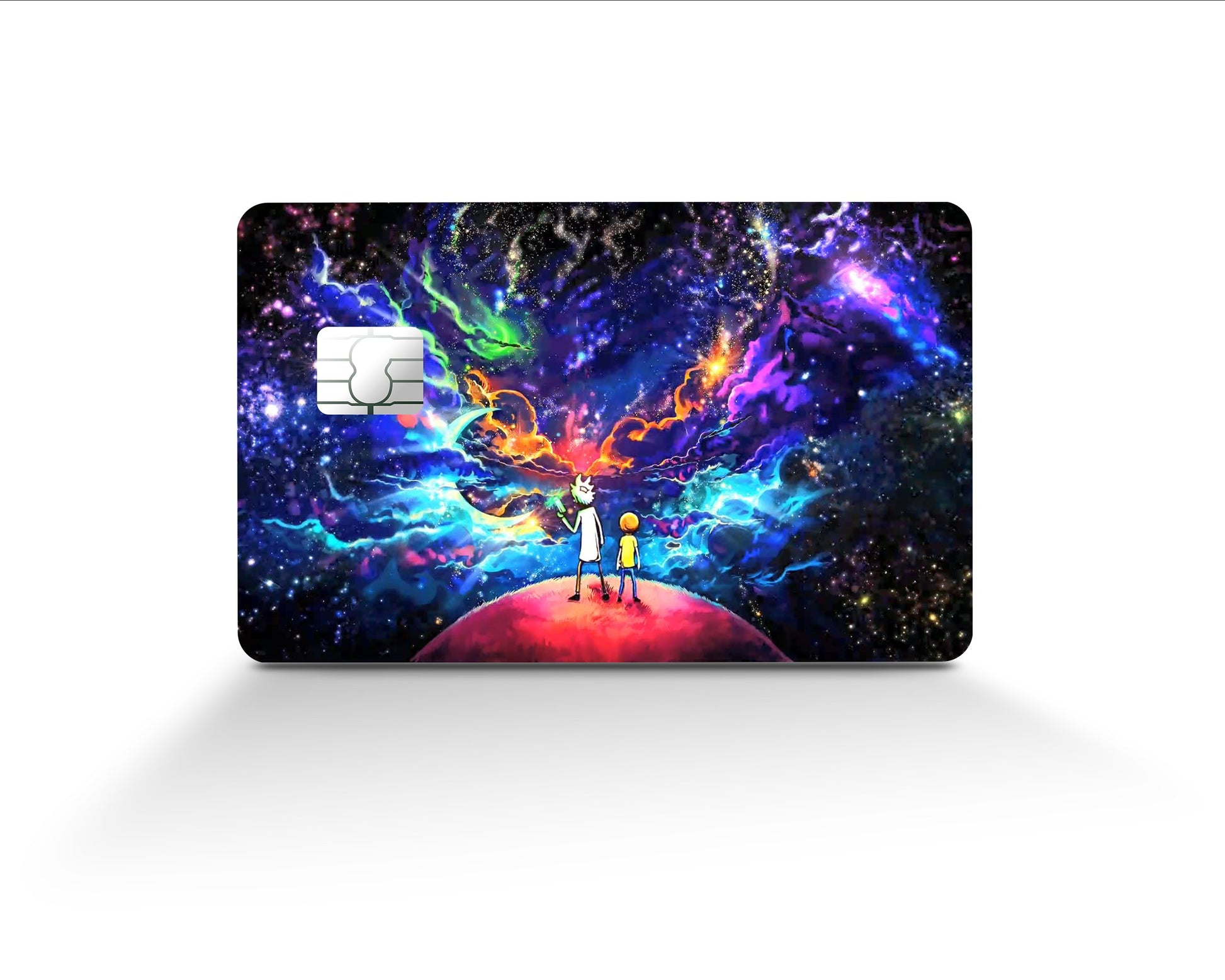 Anime Town Creations Credit Card Rick and Morty Galaxy Full Skins - Pop culture Rick and Morty Skin