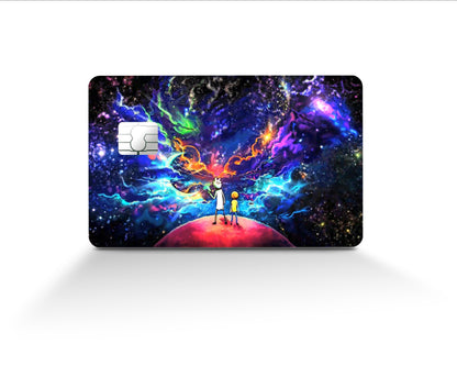 Anime Town Creations Credit Card Rick and Morty Galaxy Full Skins - Pop culture Rick and Morty Skin