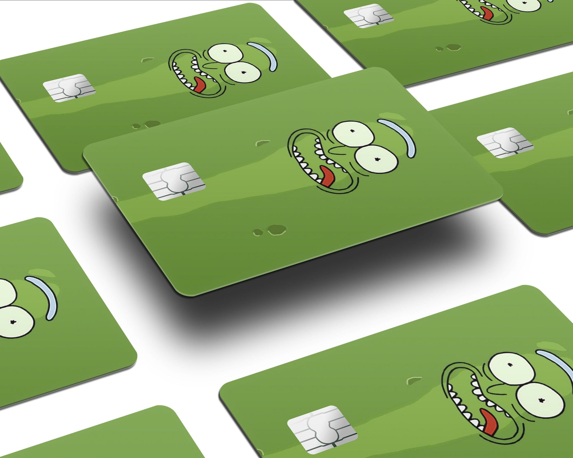 Anime Town Creations Credit Card Pickle Rick Half Skins - Anime Rick and Morty Skin