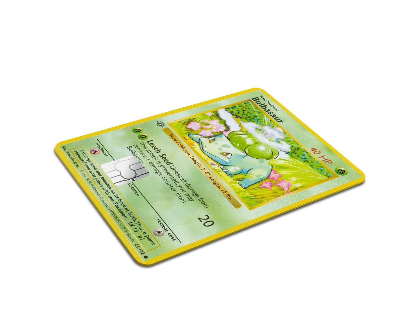 Anime Town Creations Credit Card Bulbasaur Pokemon Card Full Skins - Anime Pokemon Skin