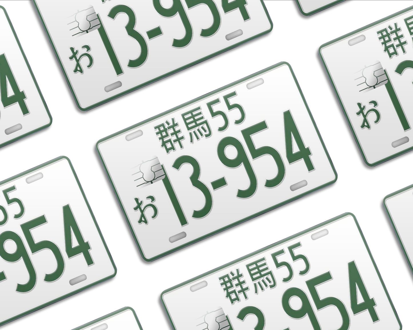 Anime Town Creations Credit Card Initial D Number Plate Half Skins - Anime Initial D Skin