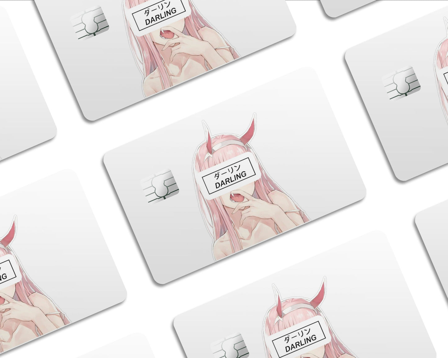 Anime Town Creations Credit Card Zero Two Half Skins - Anime  Skin