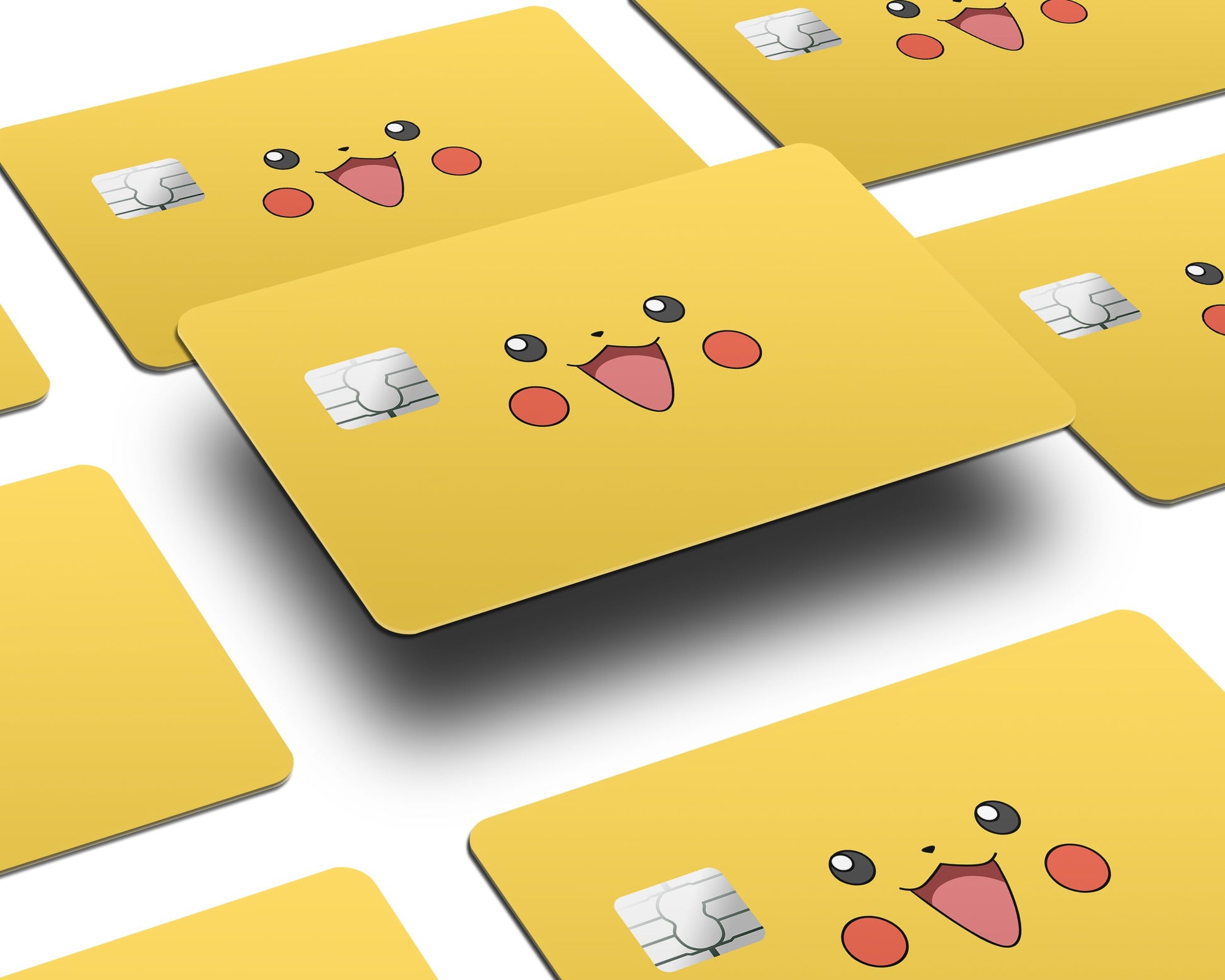 Anime Town Creations Credit Card Pikachu Face Half Skins - Anime Pokemon Skin