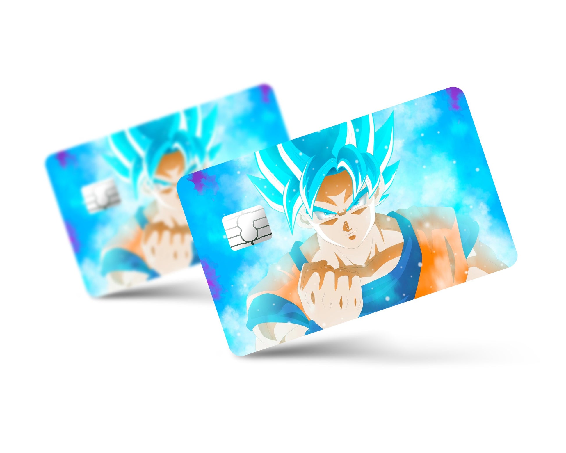 Anime Town Creations Credit Card Dragon Ball Goku Blue Full Skins - Anime Dragon Ball Skin