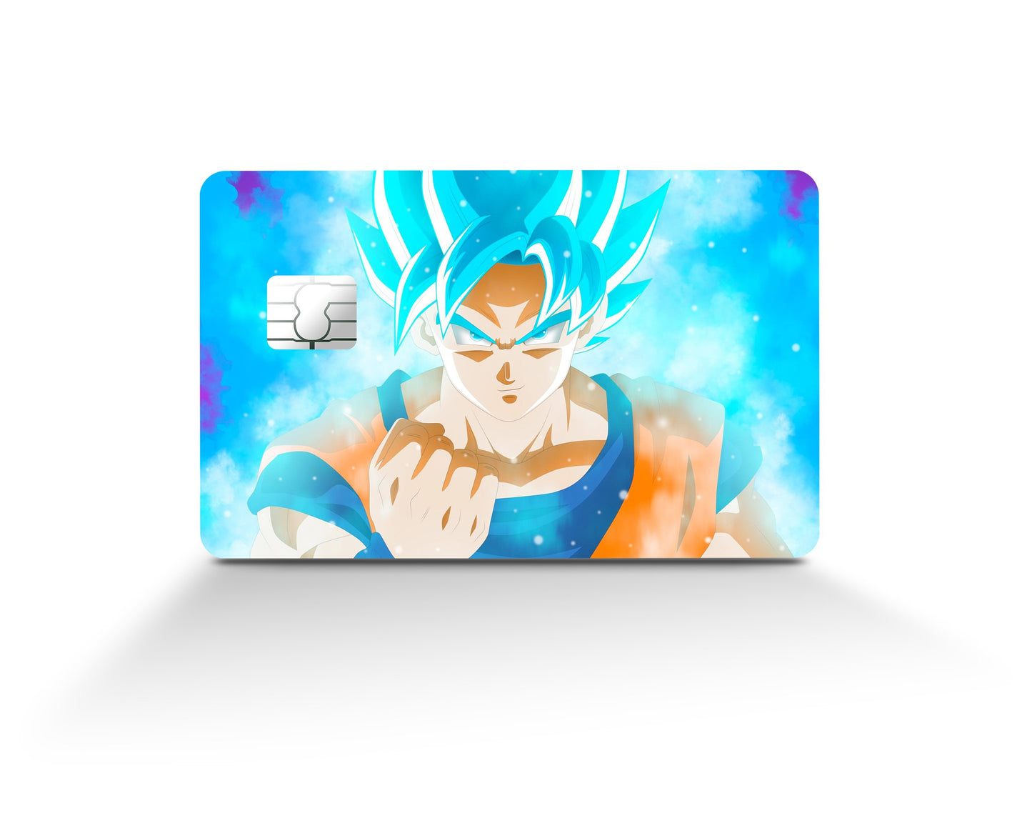 Anime Town Creations Credit Card Dragon Ball Goku Blue Full Skins - Anime Dragon Ball Skin