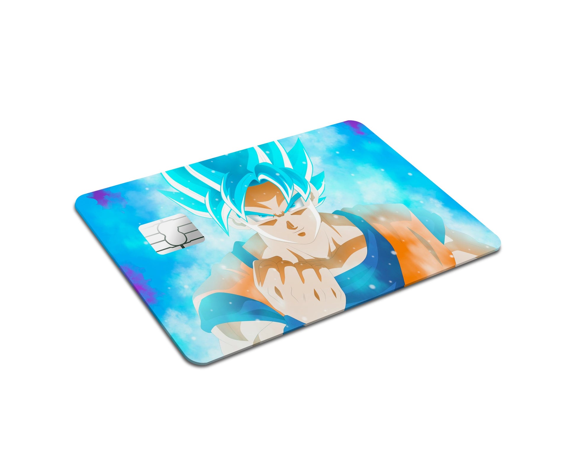 Anime Town Creations Credit Card Dragon Ball Goku Blue Full Skins - Anime Dragon Ball Skin