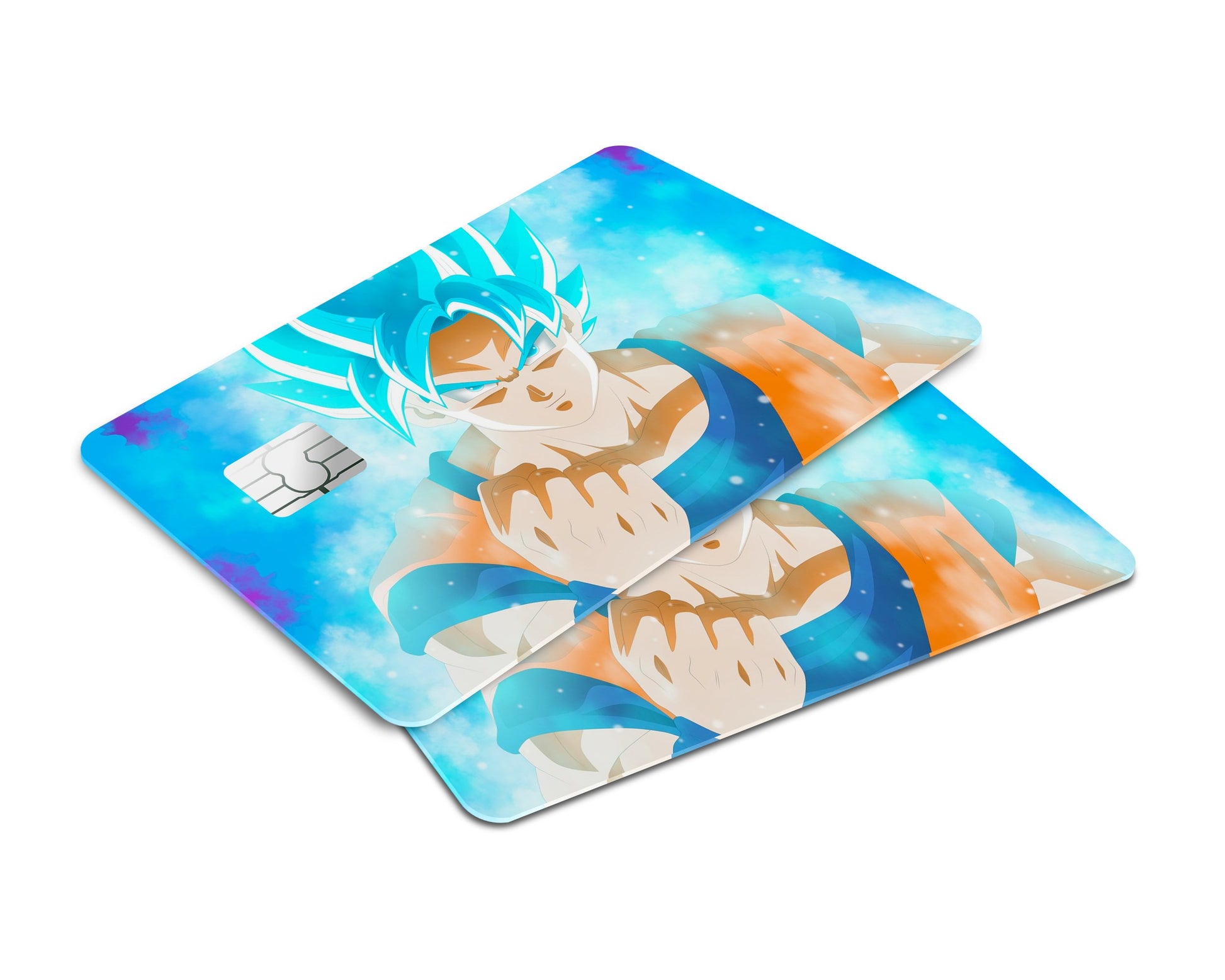 Anime Town Creations Credit Card Dragon Ball Goku Blue Window Skins - Anime Dragon Ball Skin