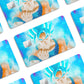 Anime Town Creations Credit Card Dragon Ball Goku Blue Half Skins - Anime Dragon Ball Skin