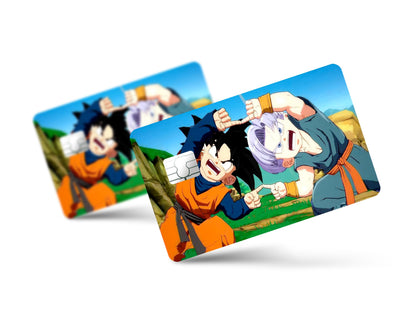 Anime Town Creations Credit Card Goten & Kid Trunk Fusion Full Skins - Anime Dragon Ball Skin