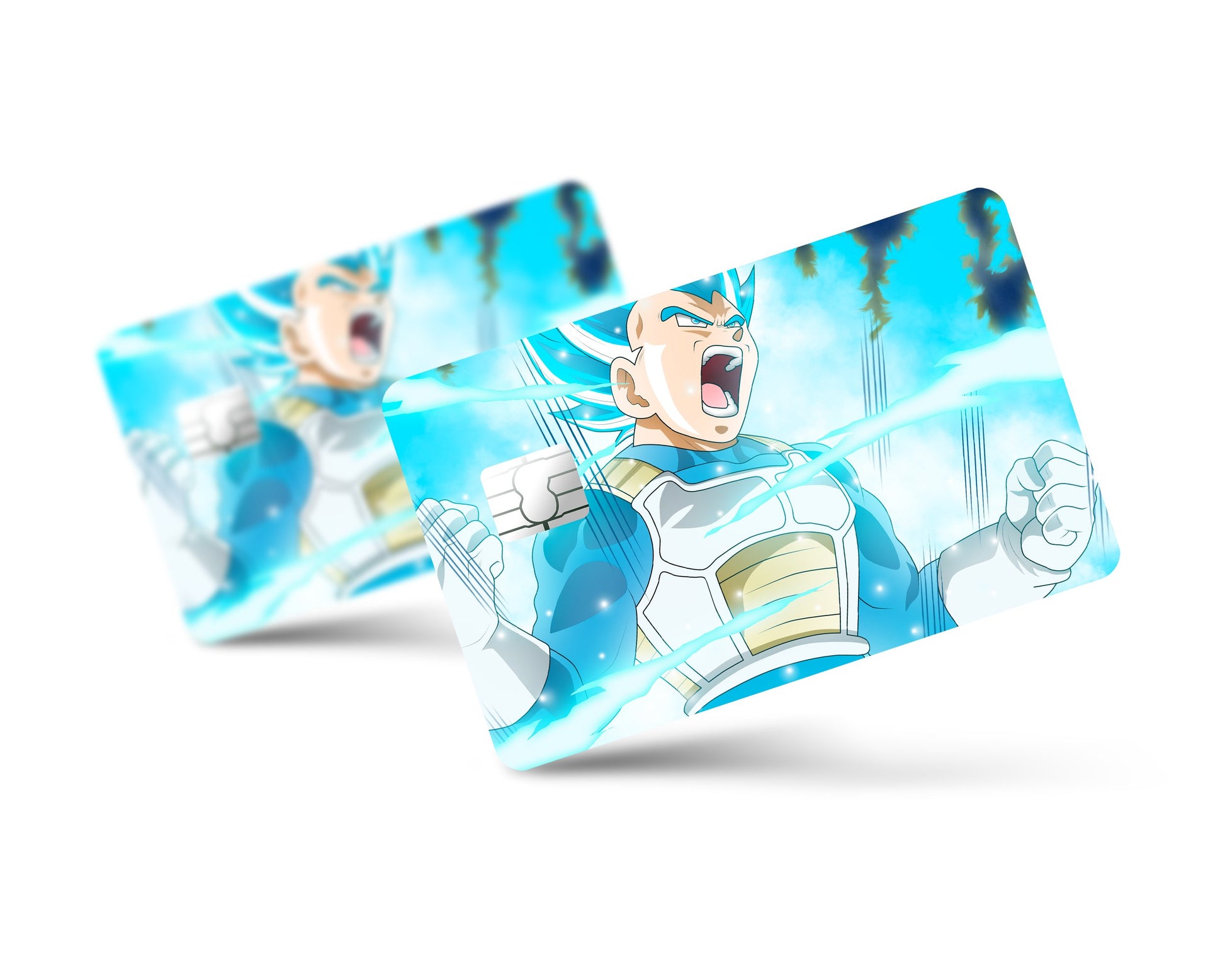 Anime Town Creations Credit Card Dragon Ball Vegeta Blue Full Skins - Anime Dragon Ball Skin