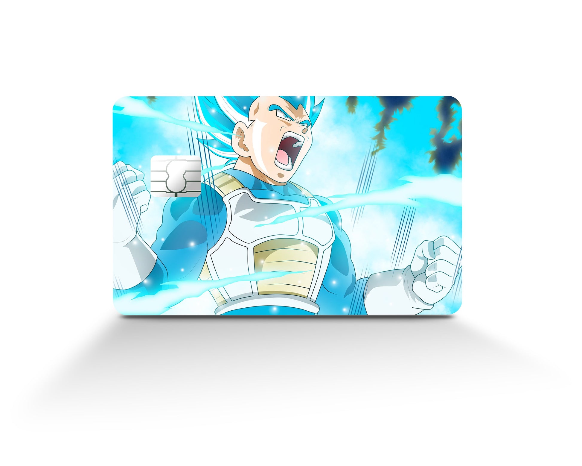 Anime Town Creations Credit Card Dragon Ball Vegeta Blue Full Skins - Anime Dragon Ball Skin