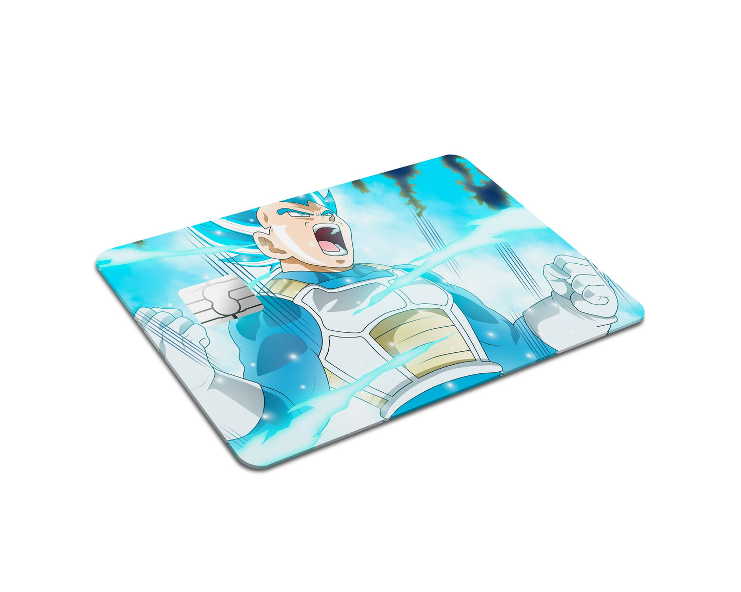 Anime Town Creations Credit Card Dragon Ball Vegeta Blue Full Skins - Anime Dragon Ball Skin