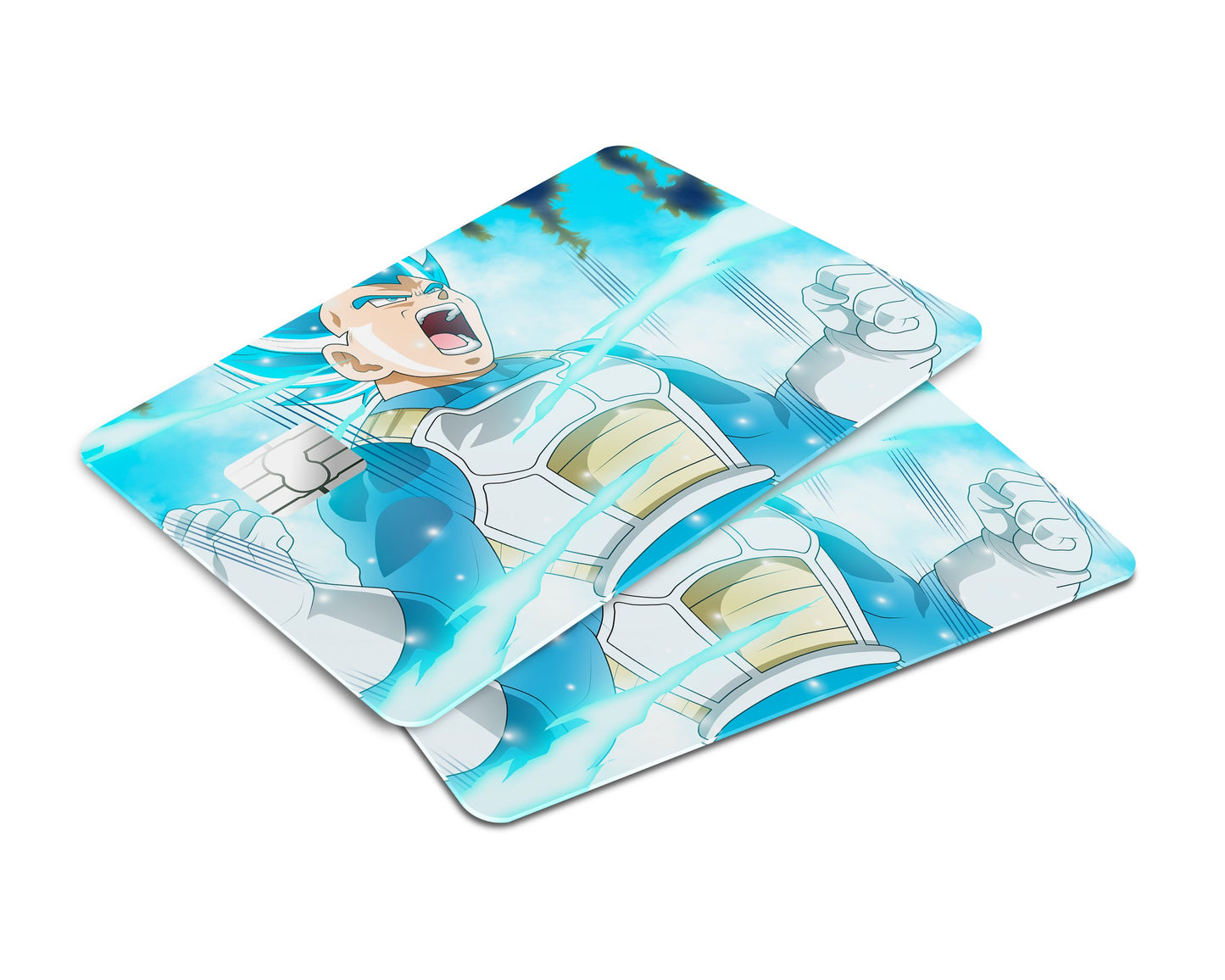 Anime Town Creations Credit Card Dragon Ball Vegeta Blue Window Skins - Anime Dragon Ball Skin