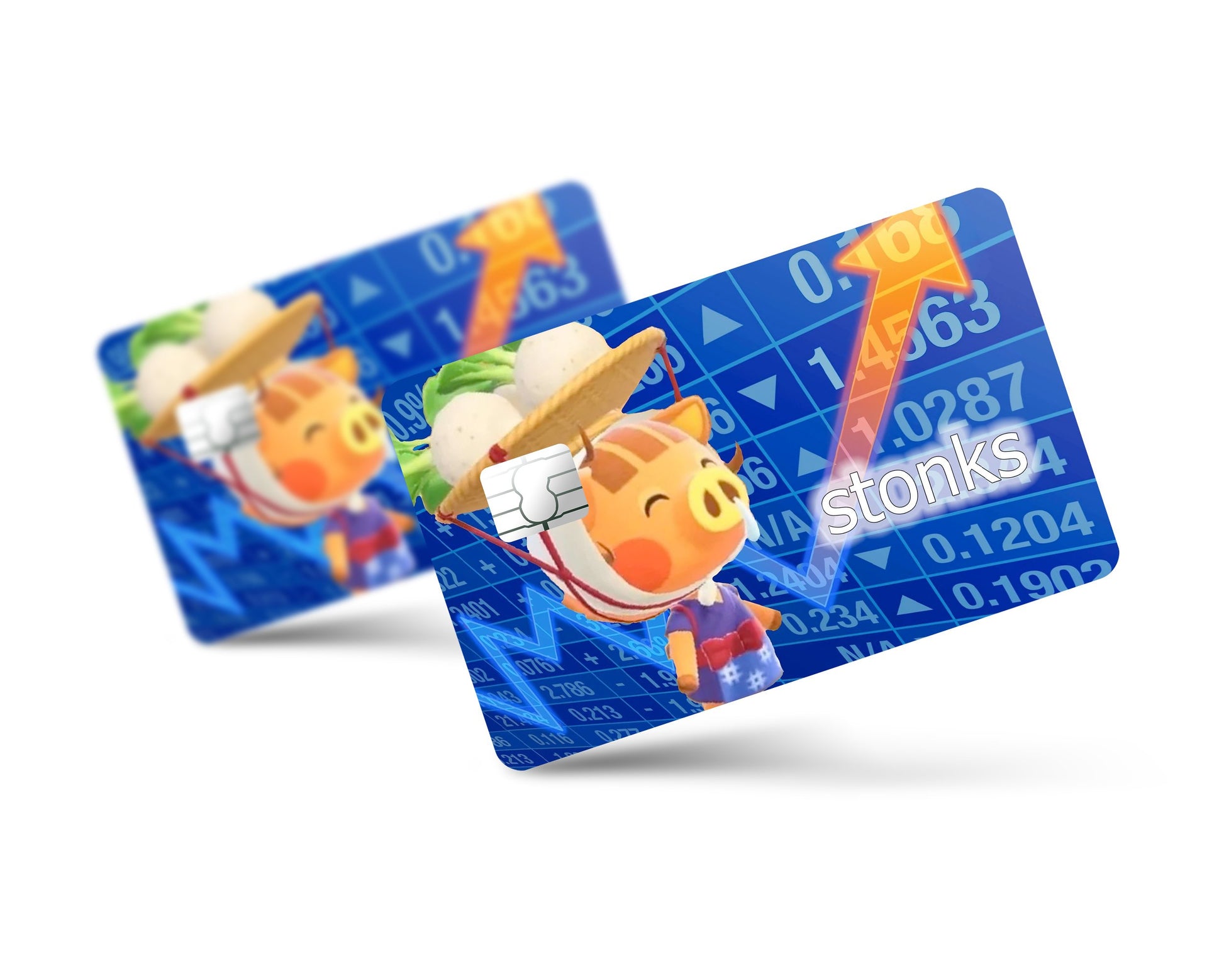 Anime Town Creations Credit Card Animal Crossing Stonks Full Skins - Anime Animal Crossing Skin