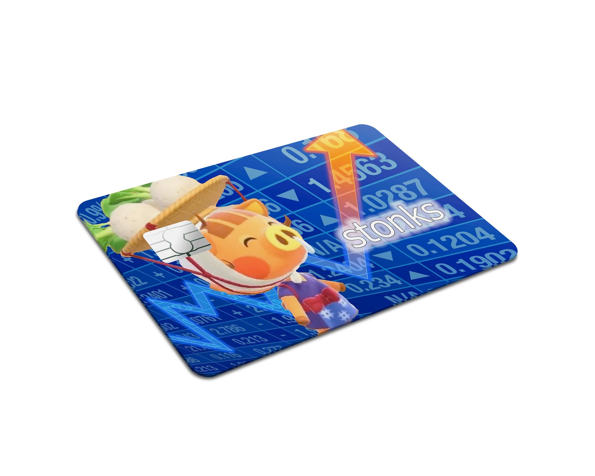 Anime Town Creations Credit Card Animal Crossing Stonks Full Skins - Anime Animal Crossing Skin