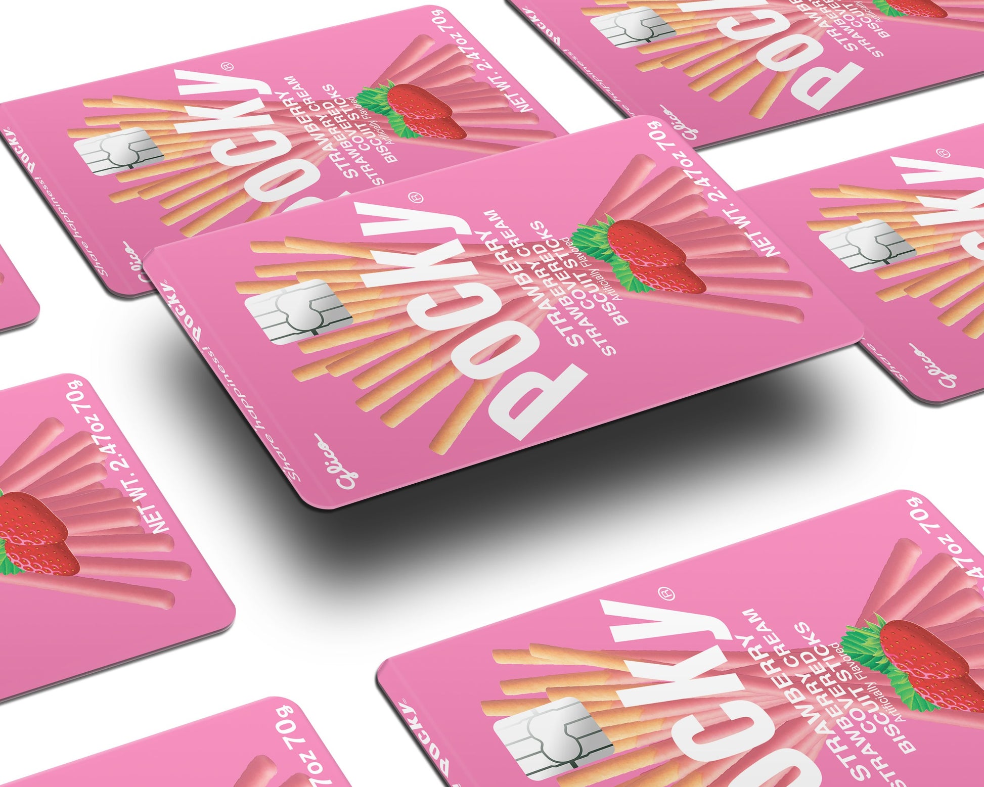 Anime Town Creations Credit Card Strawberry Pocky Half Skins - Anime  Skin