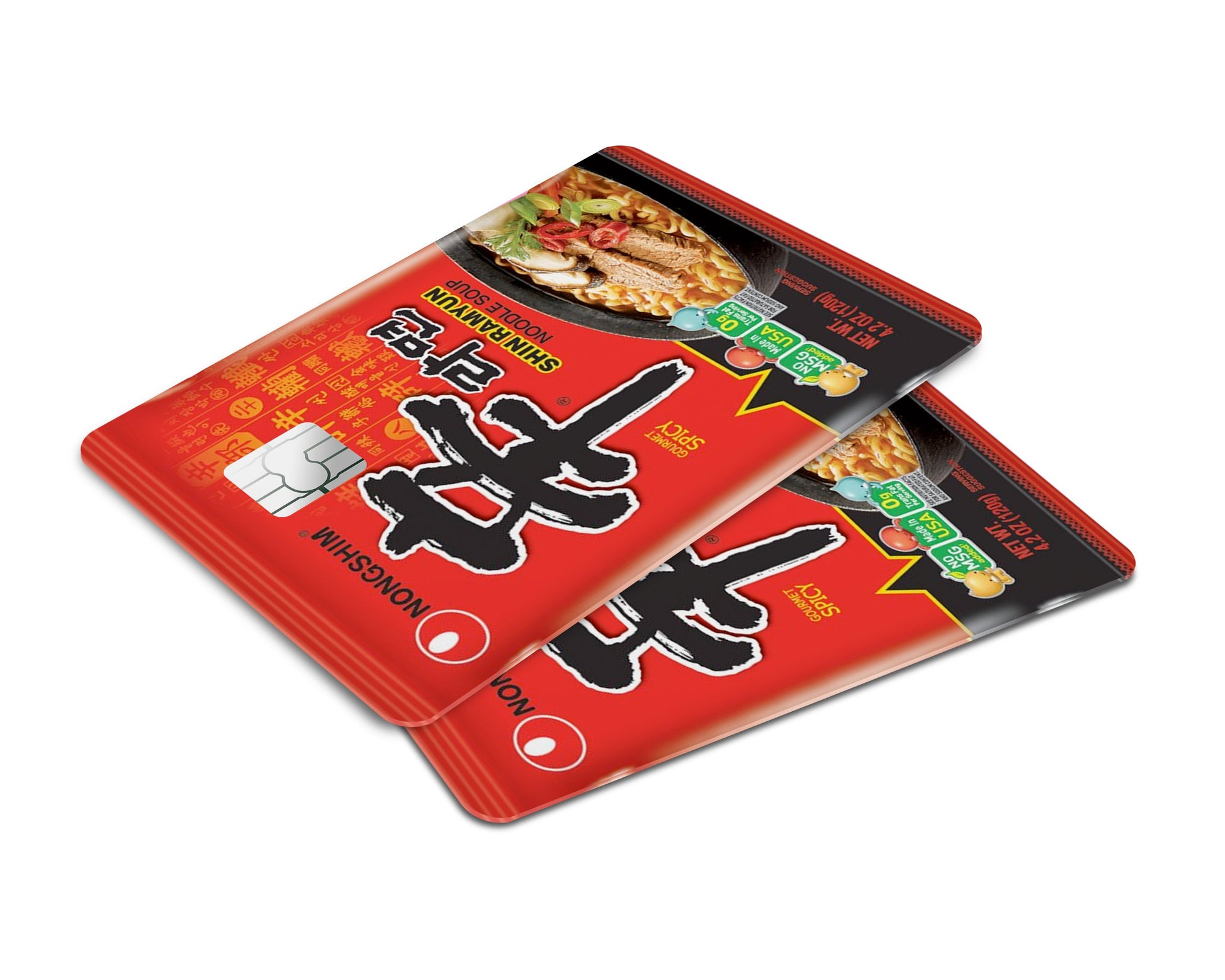 Anime Town Creations Credit Card Shin Ramen Instant Noodles Window Skins - Anime  Skin
