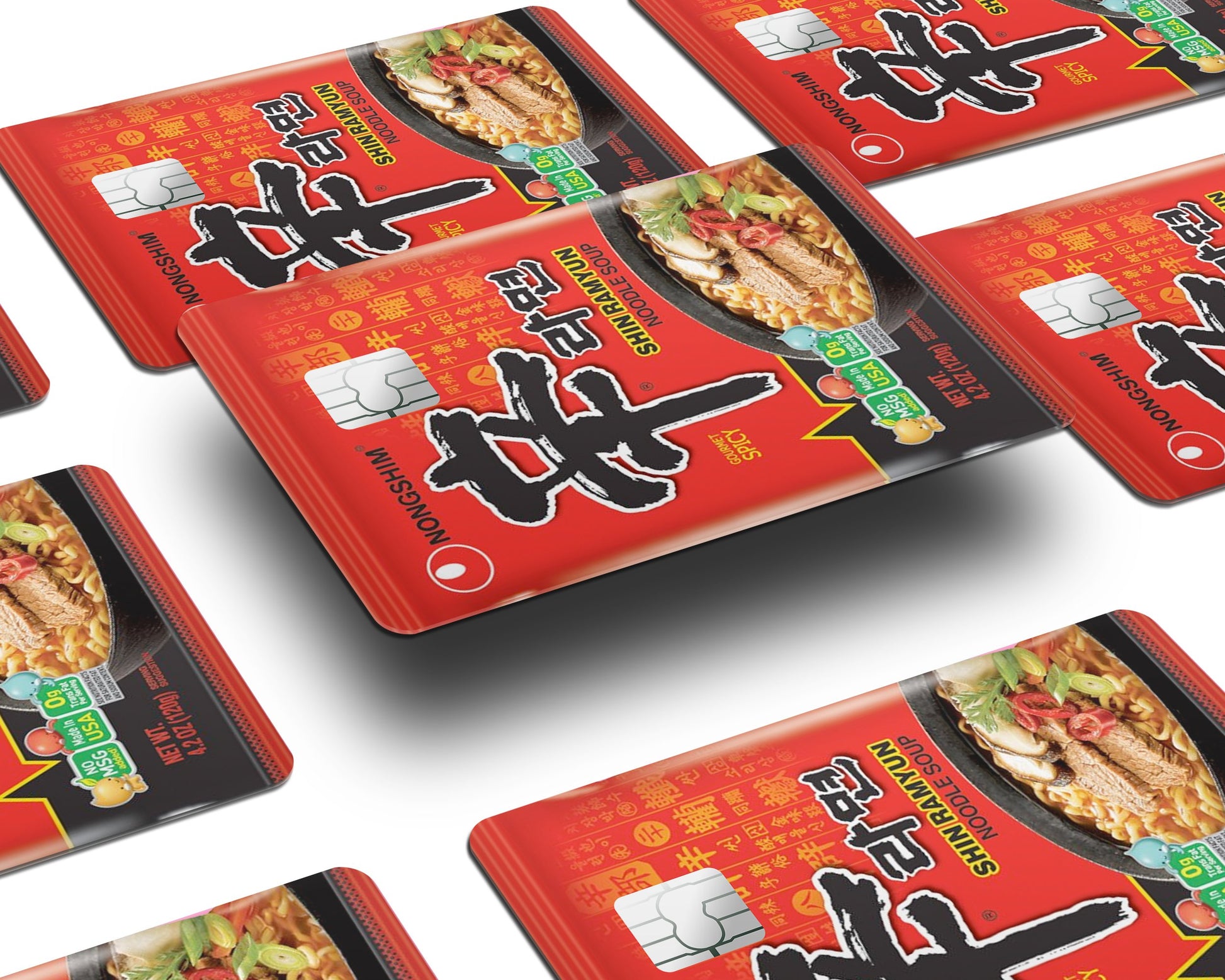 Anime Town Creations Credit Card Shin Ramen Instant Noodles Half Skins - Anime  Skin