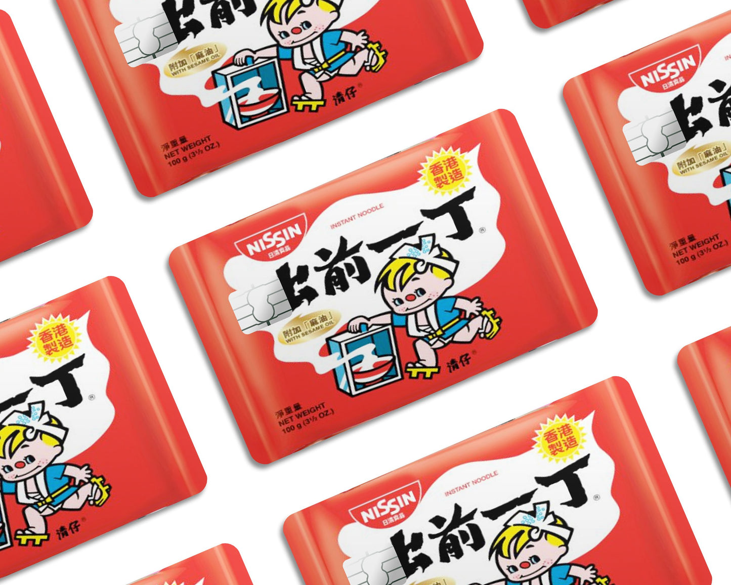 Anime Town Creations Credit Card Nissin Instant Noodles Half Skins - Anime  Skin