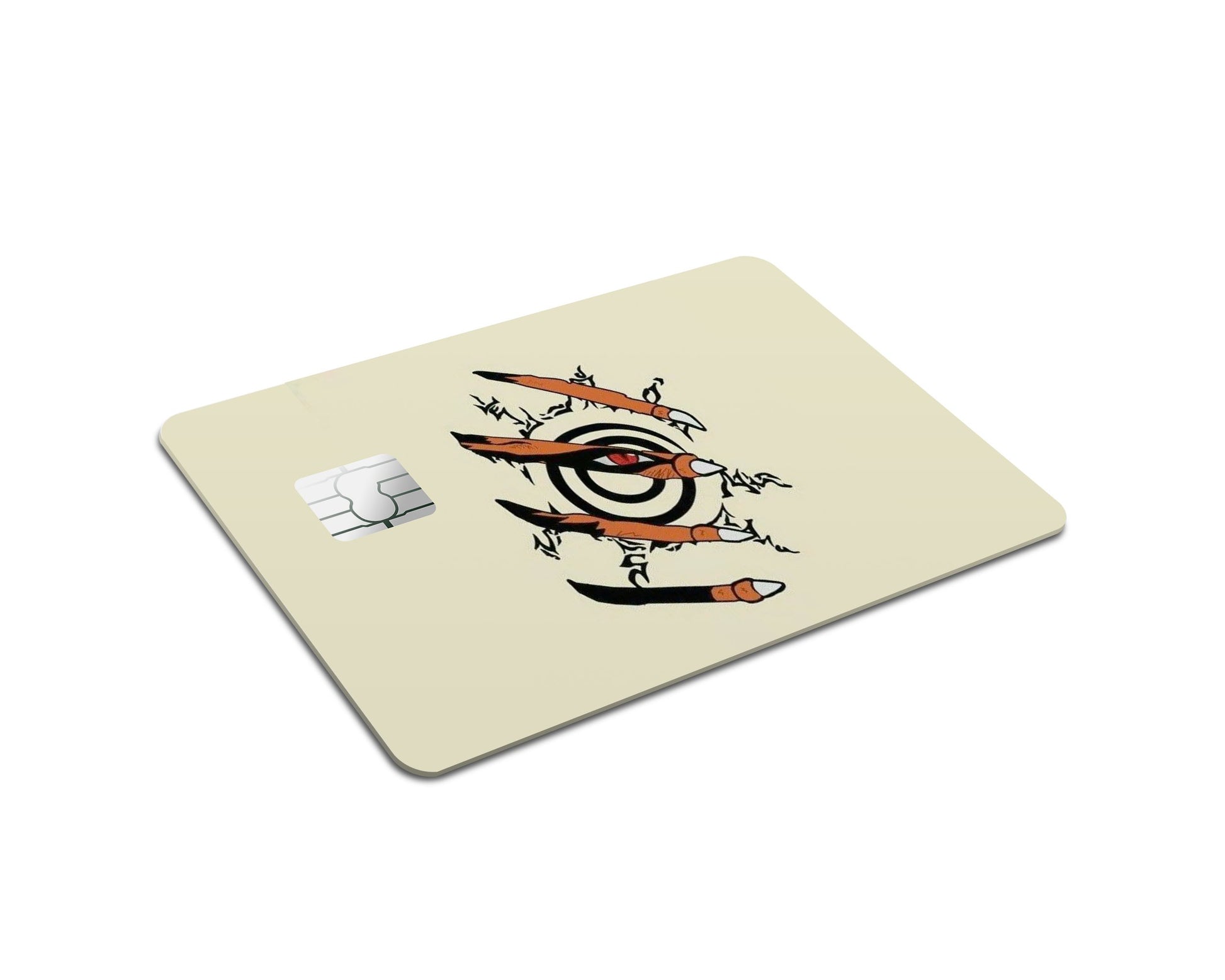 Anime Town Creations Credit Card Naruto Nine-Tail Fox Seal Full Skins - Anime Naruto Skin