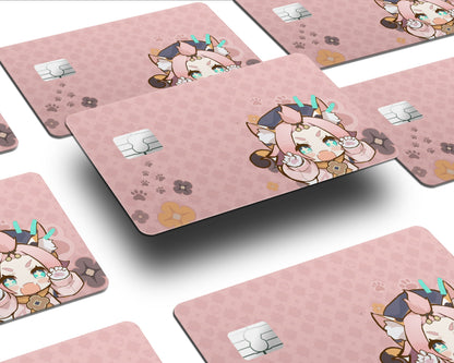 Anime Town Creations Credit Card Genshin Impact Chibi Diona Half Skins - Anime Genshin Impact  Skin