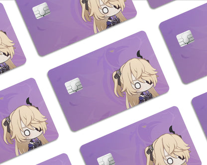 Anime Town Creations Credit Card Genshin Impact Chibi Fischl Half Skins - Anime Genshin Impact  Skin