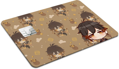 Anime Town Creations Credit Card Genshin Impact Chibi Zhongli Full Skins - Anime Genshin Impact  Skin