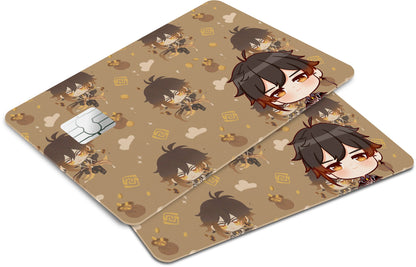 Anime Town Creations Credit Card Genshin Impact Chibi Zhongli Window Skins - Anime Genshin Impact  Skin