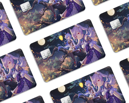 Anime Town Creations Credit Card Genshin Impact Keqing & Ganyu Half Skins - Anime Genshin Impact  Skin