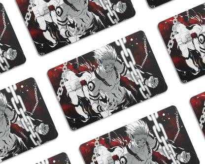 Anime Town Creations Credit Card Jujutsu Kaisen Sukuna Chains Half Skins - Anime Jujutsu Kaisen Skin