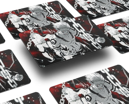 Anime Town Creations Credit Card Jujutsu Kaisen Sukuna Chains Half Skins - Anime Jujutsu Kaisen Skin