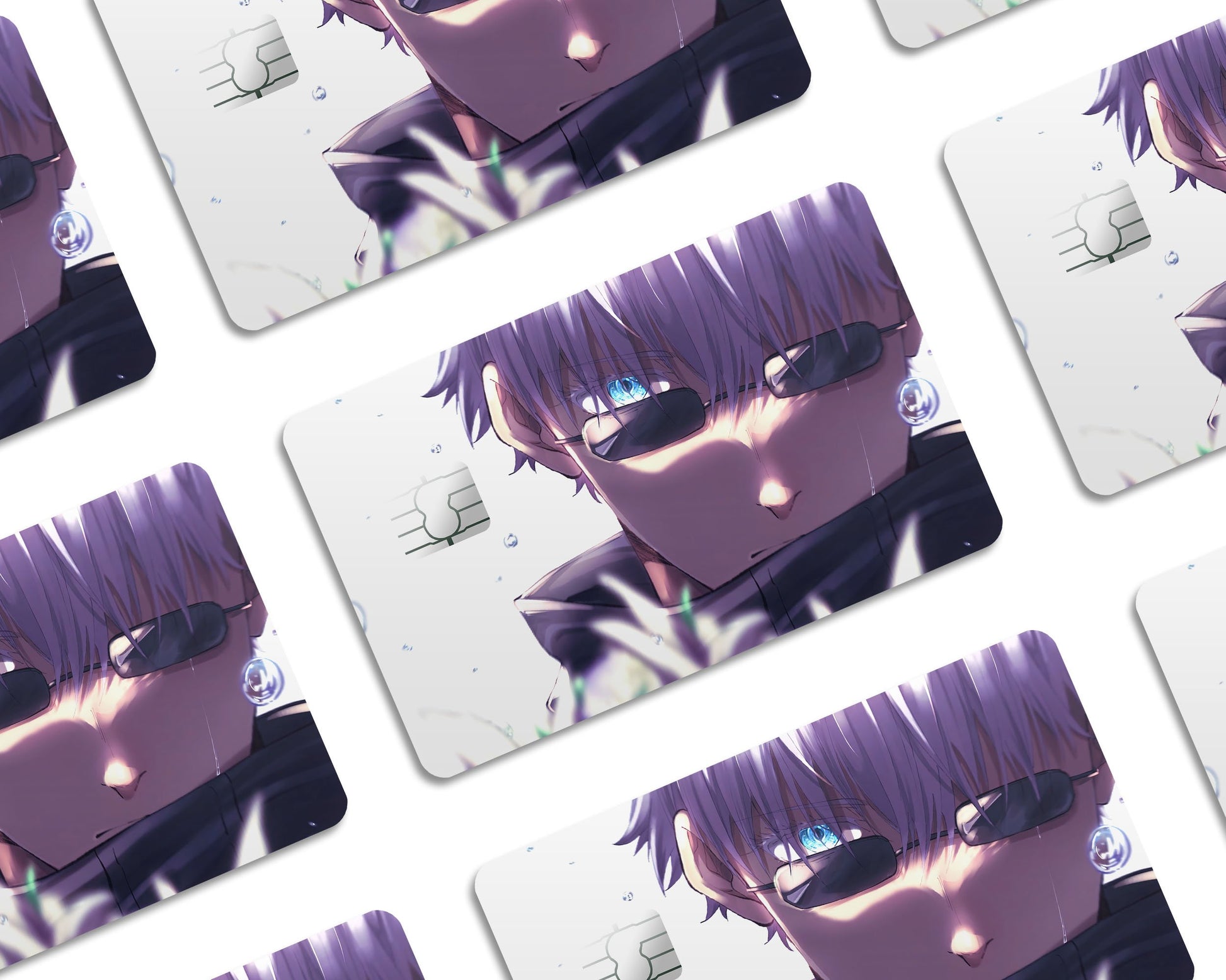 Anime Town Creations Credit Card Jujutsu Kaisen Gojo Satoru Sunglasses Half Skins - Anime Jujutsu Kaisen Skin