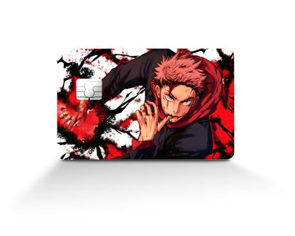 Anime Town Creations Credit Card Jujutsu Kaisen Yuji Itadori Black Flash Full Skins - Anime Jujutsu Kaisen Skin