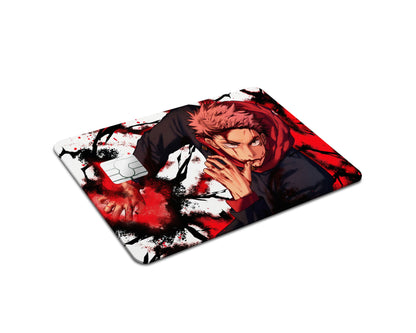 Anime Town Creations Credit Card Jujutsu Kaisen Yuji Itadori Black Flash Full Skins - Anime Jujutsu Kaisen Skin