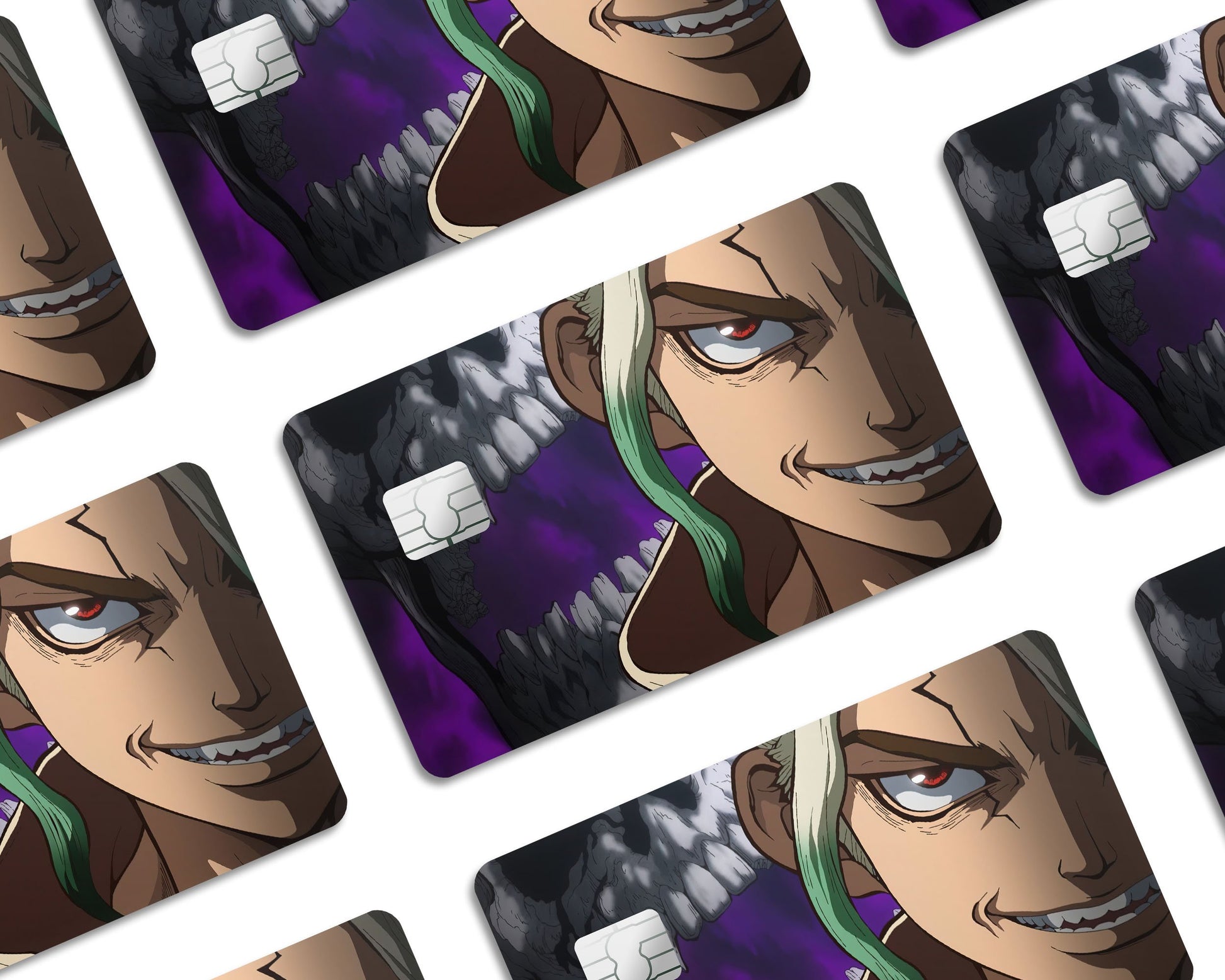 Anime Town Creations Credit Card Dr Stone Senku Ishigami Half Skins - Anime Dr Stone Skin