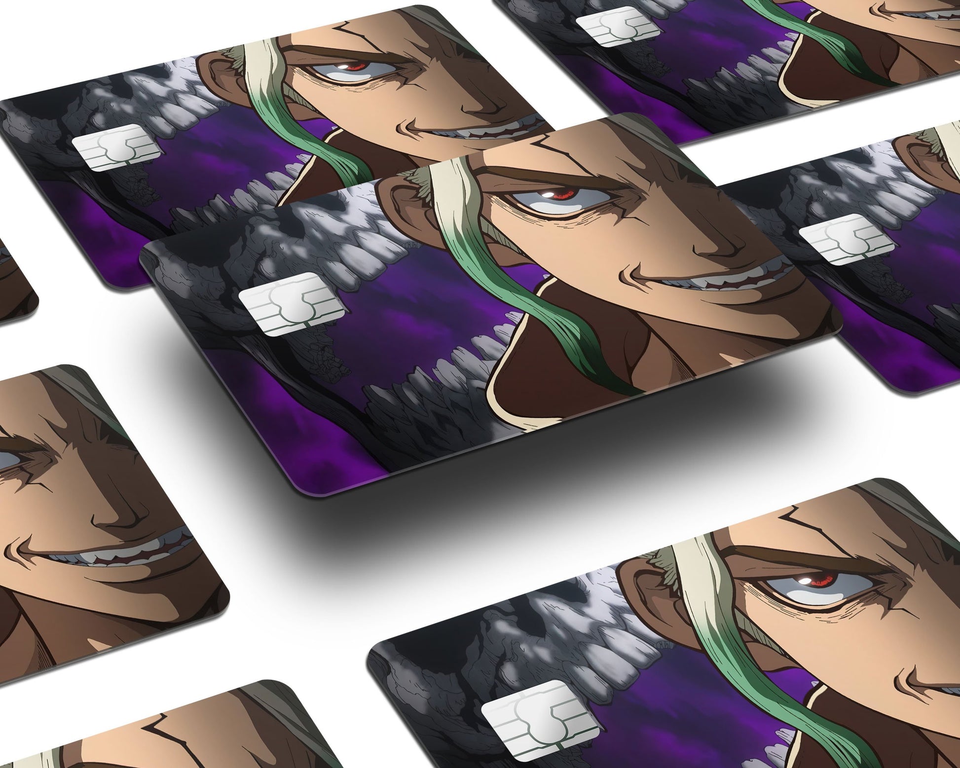 Anime Town Creations Credit Card Dr Stone Senku Ishigami Half Skins - Anime Dr Stone Skin
