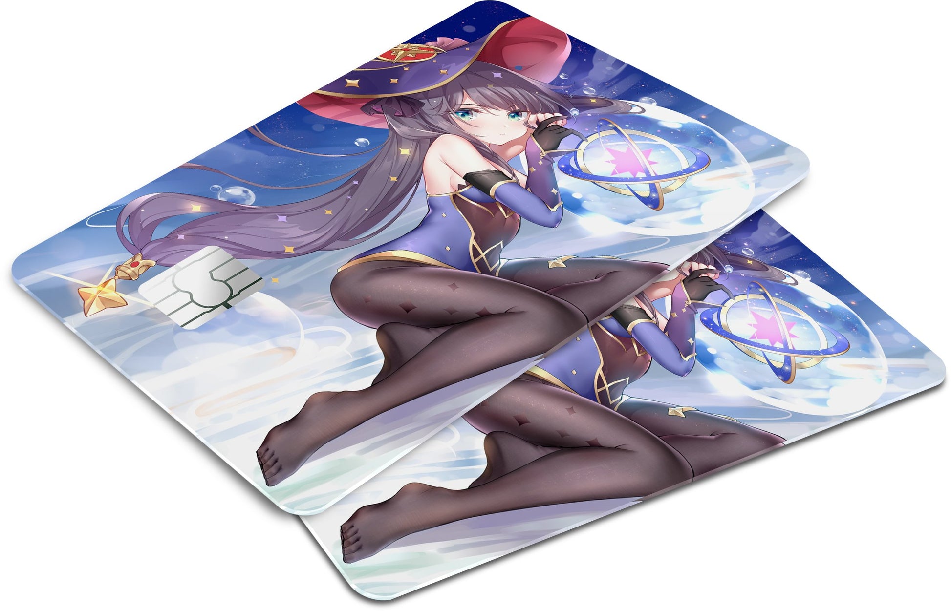Anime Town Creations Credit Card Genshin Impact Cute Mona Window Skins - Anime Genshin Impact  Skin