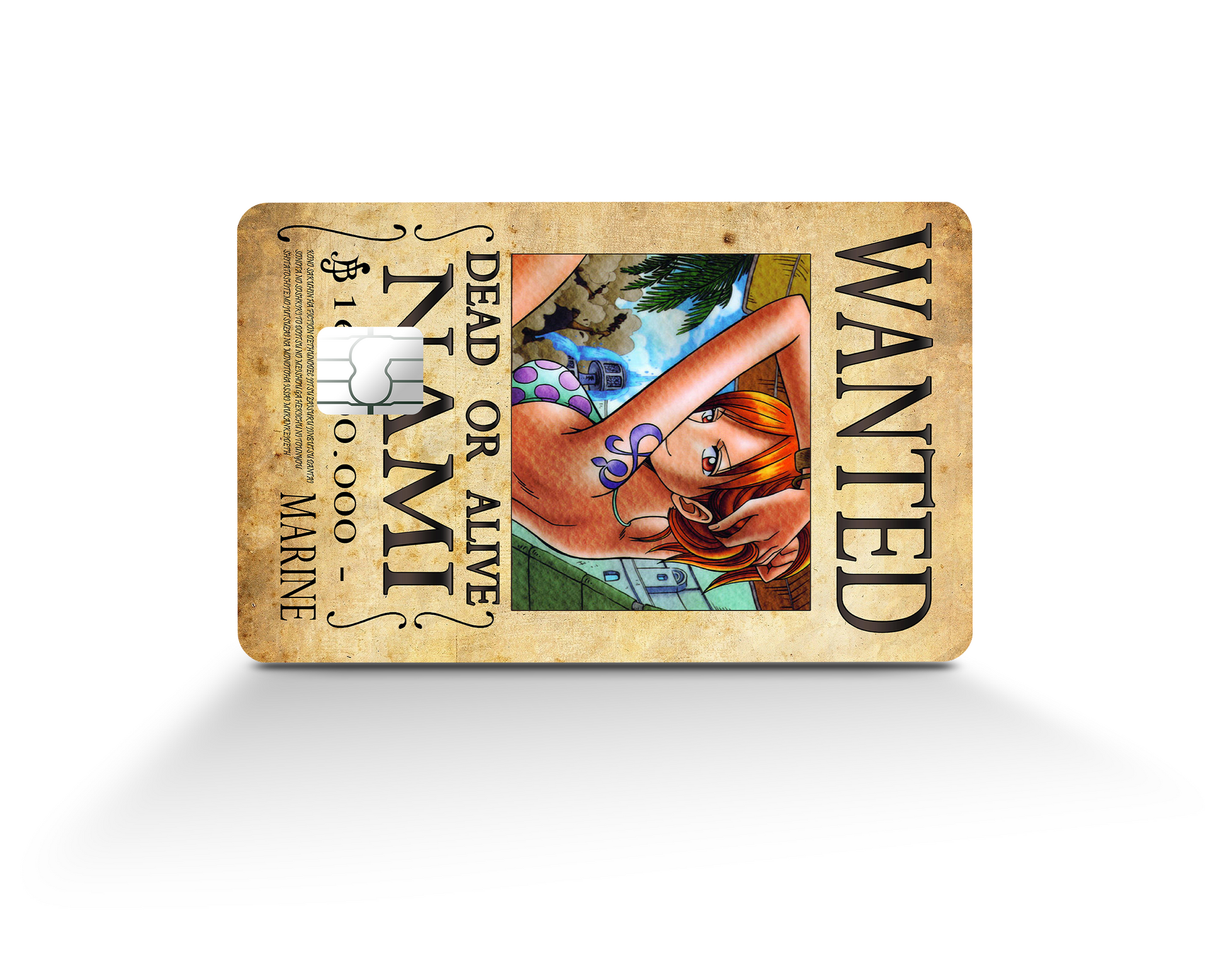 Anime Town Creations Credit Card One Piece Nami Wanted Poster Full Skins - Anime One Piece Skin