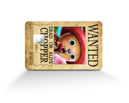 Anime Town Creations Credit Card One Piece Chopper Wanted Poster Full Skins - Anime One Piece Skin