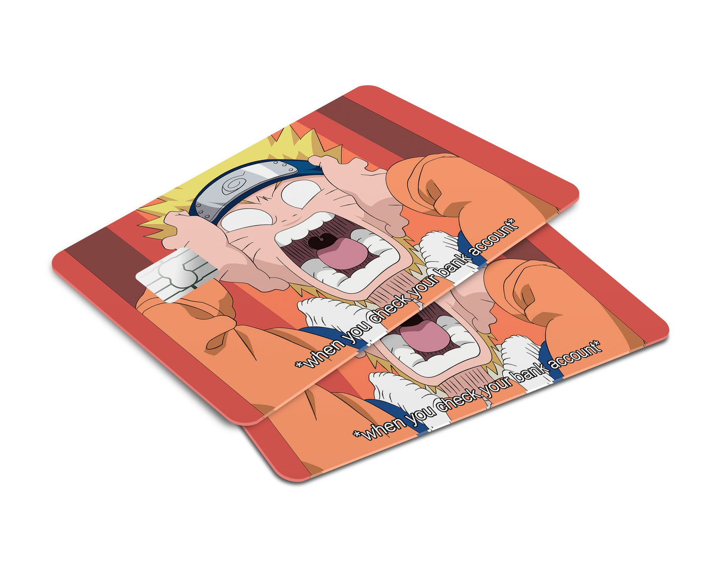 Anime Town Creations Credit Card Naruto Shocked Window Skins - Anime Naruto Skin