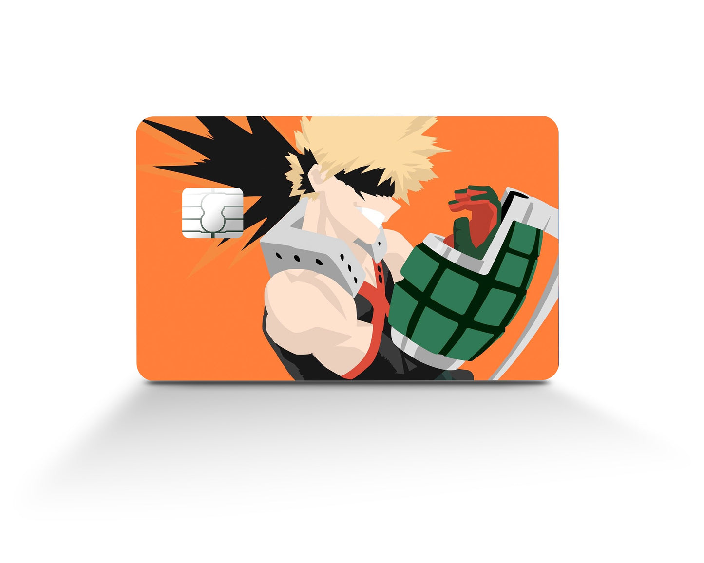 Anime Town Creations Credit Card My Hero Academia Katsuki Bakugo Minimalist Full Skins - Anime My Hero Academia Skin