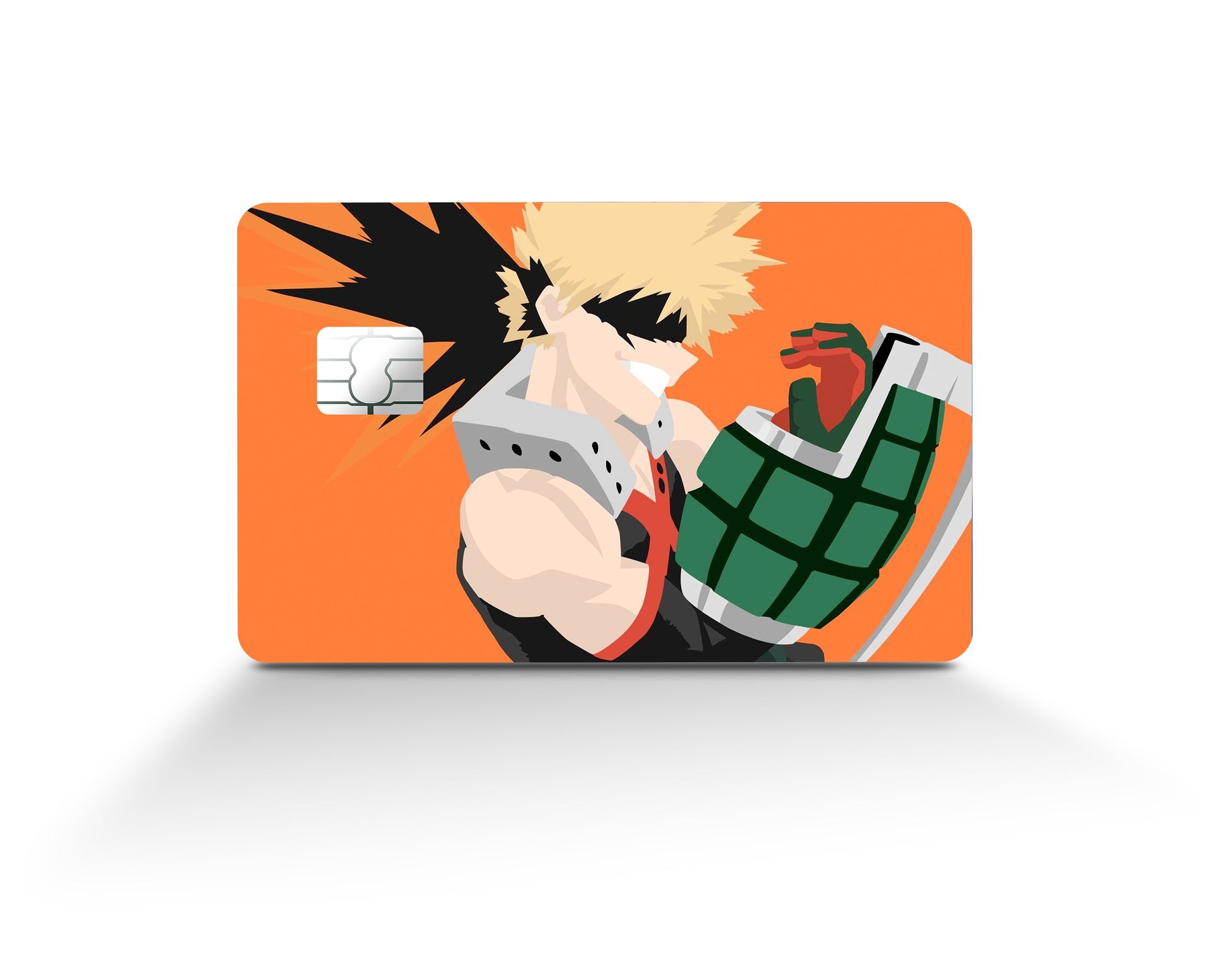 Anime Town Creations Credit Card My Hero Academia Katsuki Bakugo Minimalist Full Skins - Anime My Hero Academia Skin