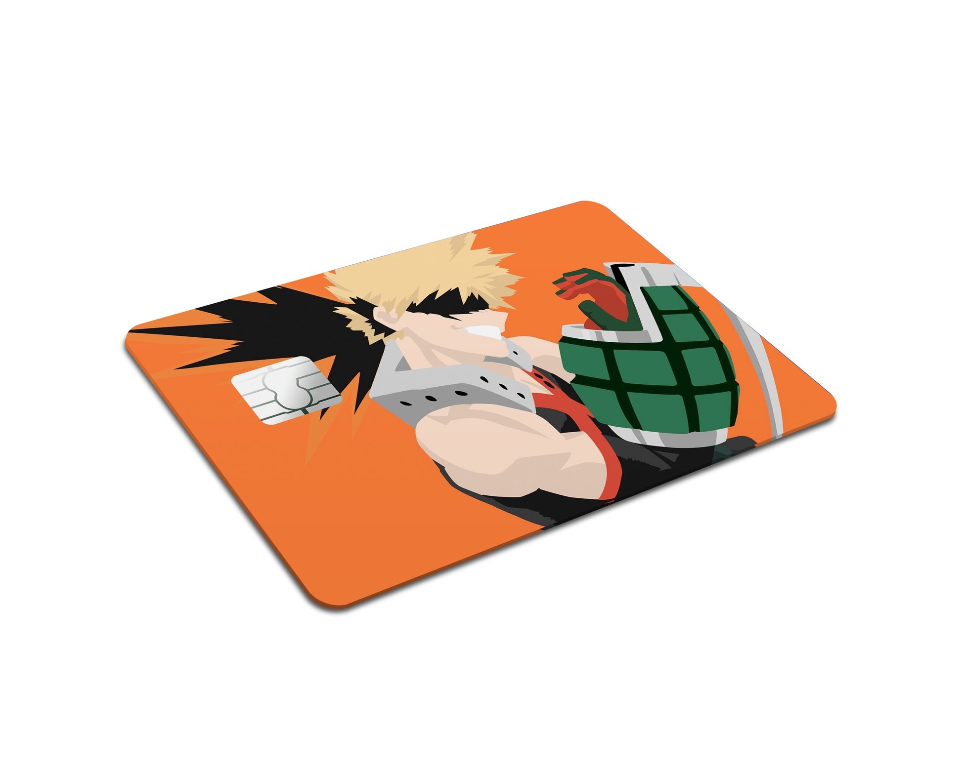 Anime Town Creations Credit Card My Hero Academia Katsuki Bakugo Minimalist Full Skins - Anime My Hero Academia Skin