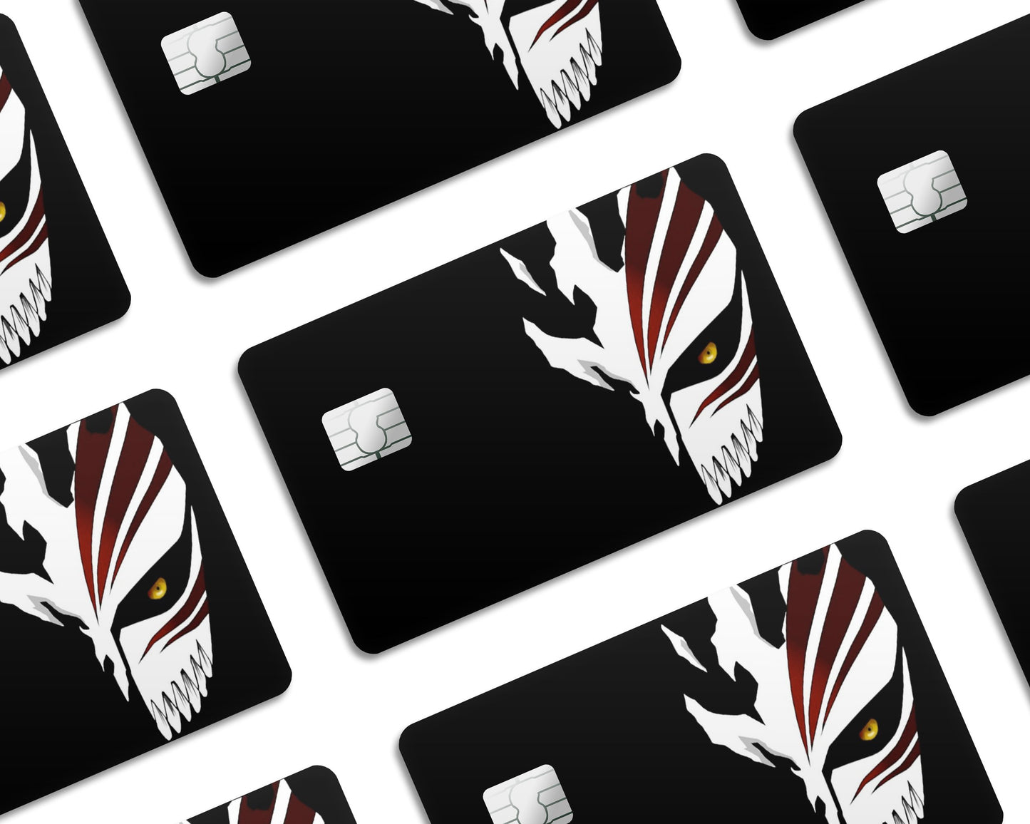 Anime Town Creations Credit Card Bleach Hollow Mask Half Skins - Anime Bleach Skin