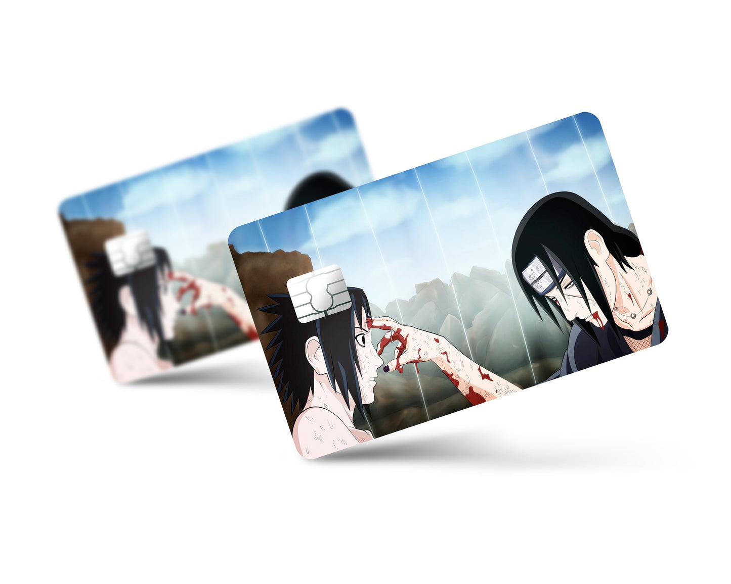 Anime Town Creations Credit Card Uchiha Brothers Forehead Poke Full Skins - Anime Naruto Skin
