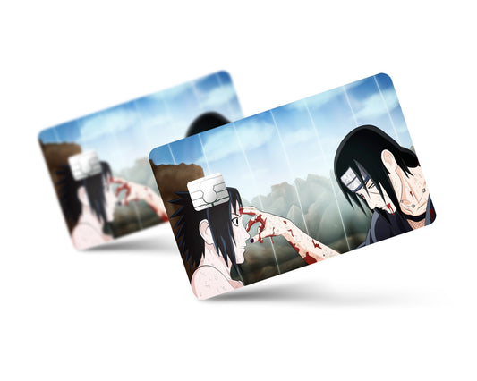 Anime Town Creations Credit Card Uchiha Brothers Forehead Poke Full Skins - Anime Naruto Skin