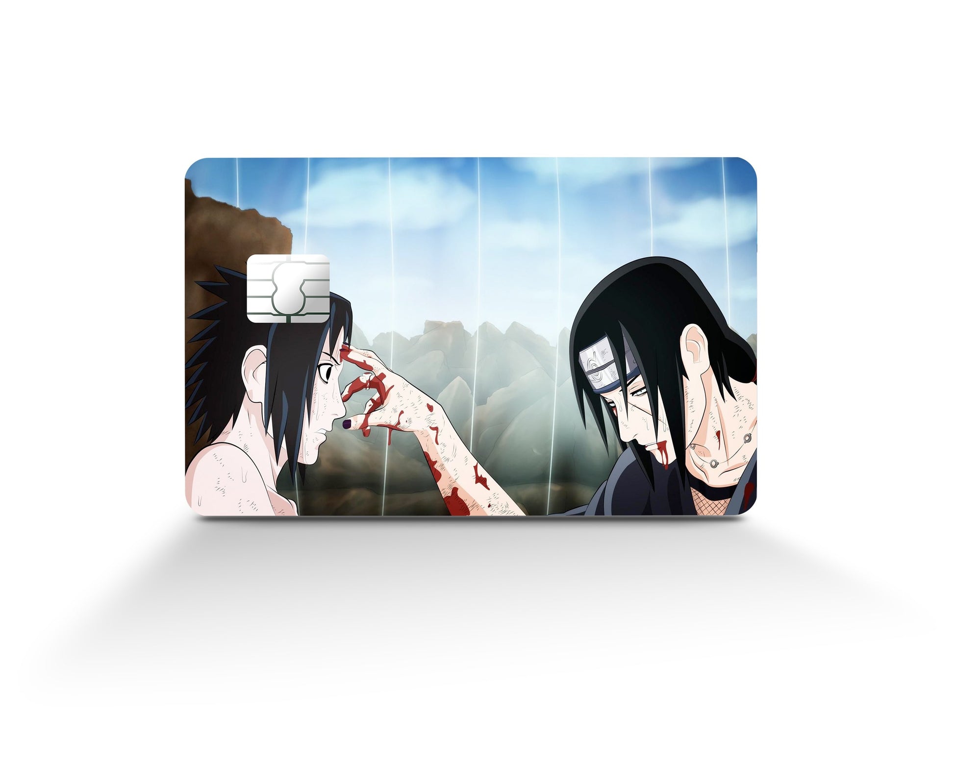 Anime Town Creations Credit Card Uchiha Brothers Forehead Poke Full Skins - Anime Naruto Skin